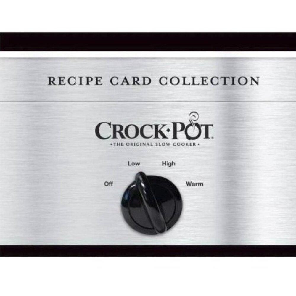 Crockpot Recipe Card Collection Tin (Silver)